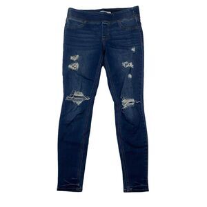 Old Navy Rockstar Super Skinny Jeggings Denim Blue Jeans Mid-Rise Stretch 4P